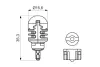 BOSCH LED Retrofit BL Лампа стоп-сигнала 12V 24W W2.1x9.5d bosch 1987301528