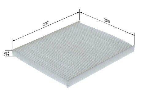 M5151 JEEP Фільтр салону WRANGLER IV 17- bosch 1987435151