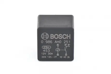BOSCH Реле 12 V 30 A Bosch 0986AH0251