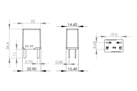 Реле топливного насоса bosch 0986AH0115