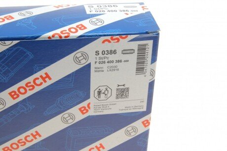 RENAULT Фильтр воздушный Megane bosch F026400386