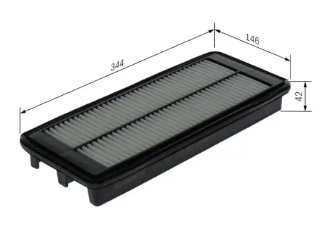 BOSCH S0666 MAZDA Повітряний фільтр bosch F026400666
