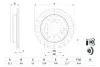 BOSCH TOYOTA гальмівний диск задн.Land Cruiser Prado 2.7/4.0 10-,FJ Cruiser 06- bosch 0986479F07