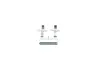 BOSCH TOYOTA К-т установочный пер. торм. колодок HILUX VII 2.5 D-4D 4WD 07-15, LAND CRUISER 80 4.2 TD 90-97, LAND CRUISER 90 3.4 i 24V 96-02 bosch 1987474485