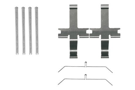 TOYOTA К-т установочный пер. торм. колодок HILUX VII 2.5 D-4D 4WD 07-15, LAND CRUISER 80 4.2 TD 90-97, LAND CRUISER 90 3.4 i 24V 96-02 bosch 1987474485 на Тойота Ленд крузер 80