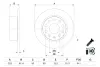 BOSCH VW диск гальм. задн. SKODA Octavia -17 bosch 0986479E00