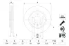 BOSCH VW Диск гальмівний задній POLO V 1.0-2.0 09- Bosch 0986479E01 (фото 1)