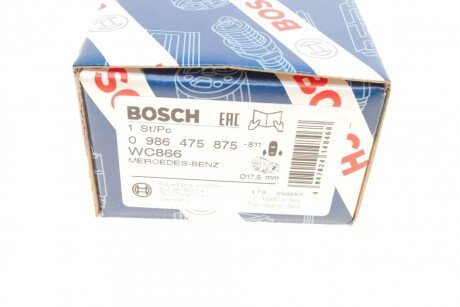 Циліндр гальмівний робочий bosch 0 986 475 875