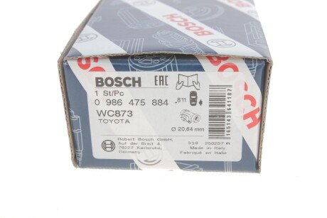 Циліндр гальмівний робочий bosch 0986475884