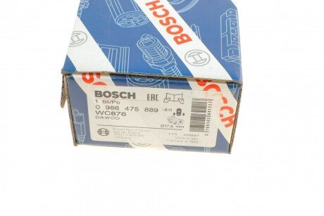 Циліндр гальмівний робочий bosch 0986475889