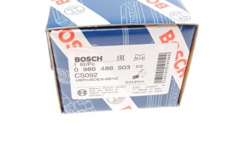 Цилиндр сцепления робочий, 85-95 /W123 bosch 0 986 486 503