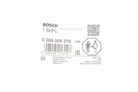 Датчик абс bosch 0 265 009 270