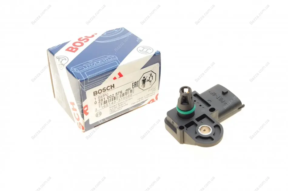 Датчик давл. IVECO, KAMAZ, RVI, VOLVO, VW, CUMMINS, FORD (пр-во) bosch 0281002576