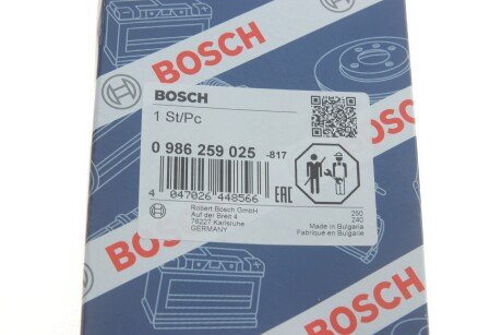 Датчик температури ОГ MERCEDES G/GL/GLE/ML 350-450CDI \'\'09-18 bosch ""0986259025"