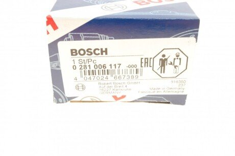 Датчик тиску палива bosch 0 281 006 117