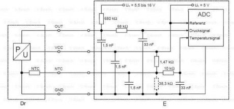 Датчик вакууму bosch 0 281 006 051