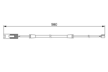 Датчик зношув.гальм колодок BMW 750i E38 \'\'F \'\'94-01 bosch 1987474941