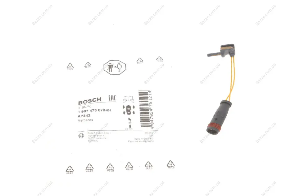Датчик зносу,гальм.колодки bosch 1 987 473 070