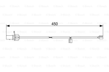 Датчик зносу,гальм.колодки bosch 1 987 473 583 на Ауди A4 B9