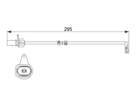 Датчик зносу гальм. колодок Audi A6/A7/A8 3.0TDI/3.0TFSI 10- bosch 1 987 474 508