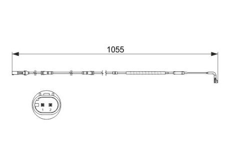 Датчик зносу гальмівних колодок bosch 1 987 473 506