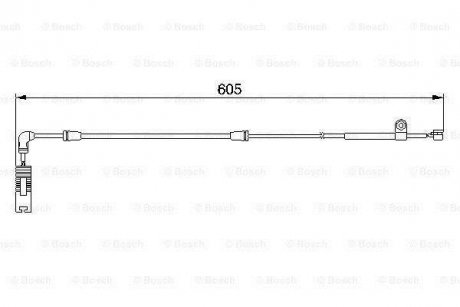 Датчик зносу гальмівних колодок bosch 1987474943