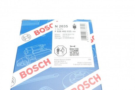 Дизельний паливний фільтр bosch F026402035