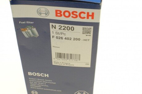 Дизельный топливный фильтр bosch F026402200