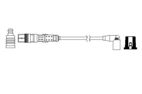 Высоковольтные провода для свечей зажигания bosch 0 986 357 734