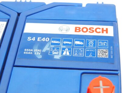 Efb аккумулятор (акб) bosch 0092S4E400