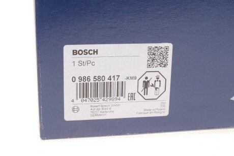 Електричний паливний насос bosch 0986580417