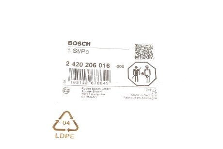 Елемент помпи високого тиску bosch 2420206016
