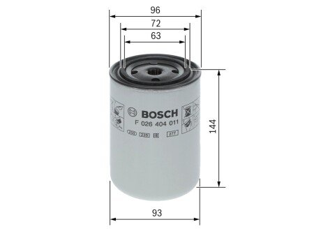 ФІЛЬТР bosch F 026 404 011