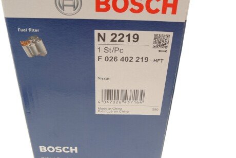 ФІЛЬТР ТРУБОПРОВОДУ bosch F026402219