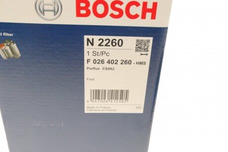 Фільтр паливний bosch F026402260