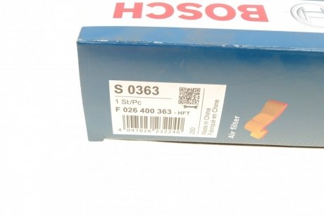 Фільтр повітря bosch F 026 400 363