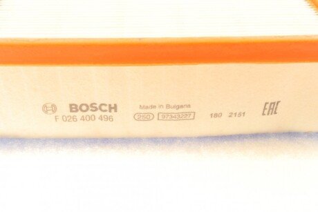 Фільтр повітря bosch F026400496