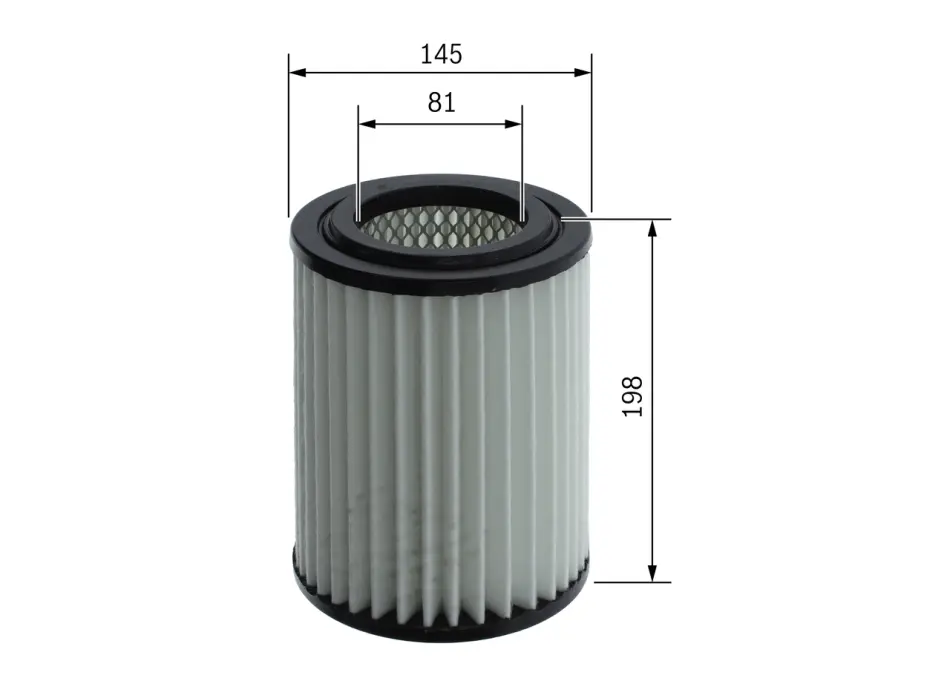 Фільтр повітряний HYUNDAI i30/Kona/Veloster N ''2.0TGDI ''17>> Bosch F026400665 (фото 1)