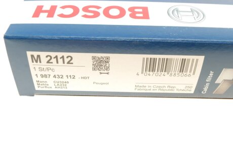 Фильтр салона bosch 1987432112