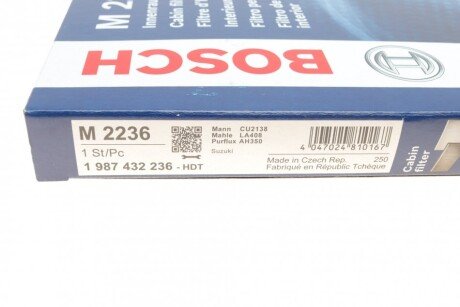 Фильтр салона bosch 1987432236
