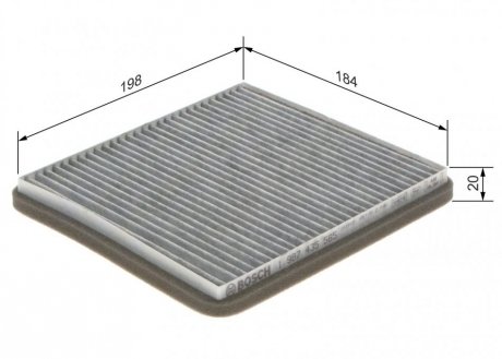 Фільтр салону bosch 1987435565