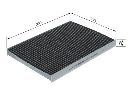 Фільтр салону з актив. вуг. ALFA ROMEO Giulia/Stelvio \'\'15>> bosch ""1987435613"