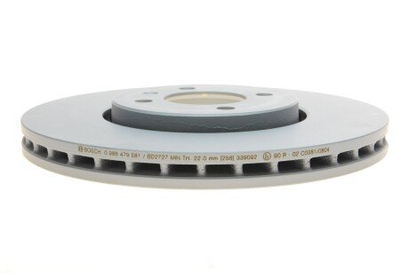 Вентильований гальмівний диск bosch 0986479E81