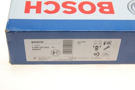 Вентилируемый тормозной диск bosch 0 986 479 G93