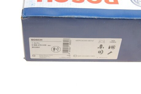 Вентильований гальмівний диск bosch 0986479H39