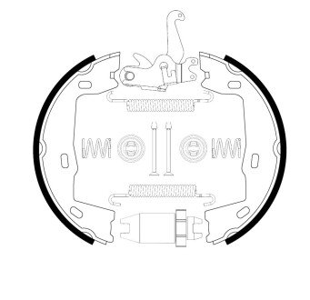 Колодки ручного (стоячого) тормоза bosch 0204113824