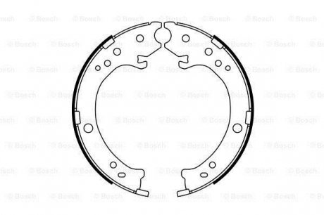 Колодки ручного (стоячого) тормоза bosch 0 986 487 765