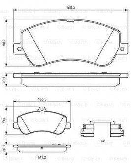 Тормозные колодки bosch 0 986 494 648