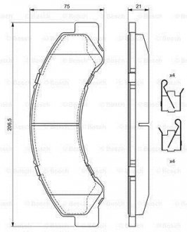 Тормозные колодки bosch 0 986 494 677