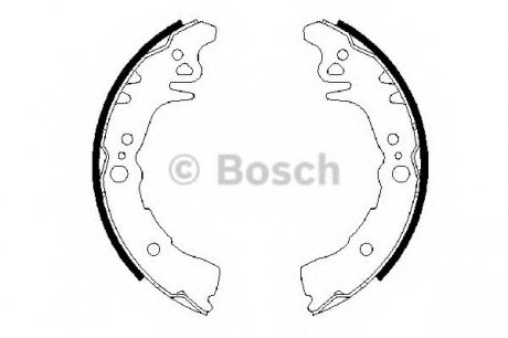 Колодки ручного (стоячого) тормоза bosch 0 986 487 689